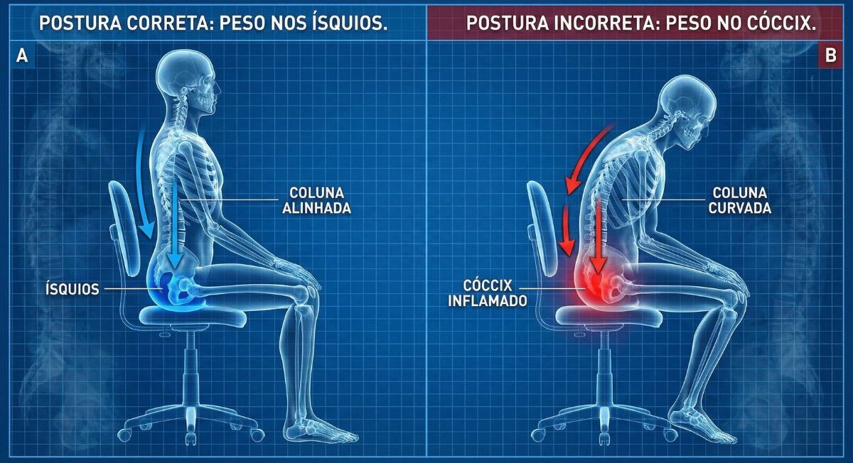 Estou com Dor no Cóccix ao Sentar: Pode ser Inflamação ou Má Postura? Estou com Dor no Cóccix ao Sentar: Pode ser Inflamação ou Má Postura?