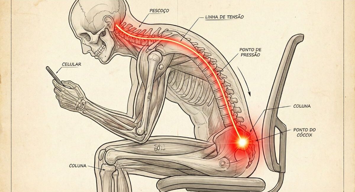 Minha Postura no Celular está me dando Dor na Coluna? Como a quiropraxia pode me ajudar Minha Postura no Celular está me dando Dor na Coluna? Como a quiropraxia pode me ajudar
