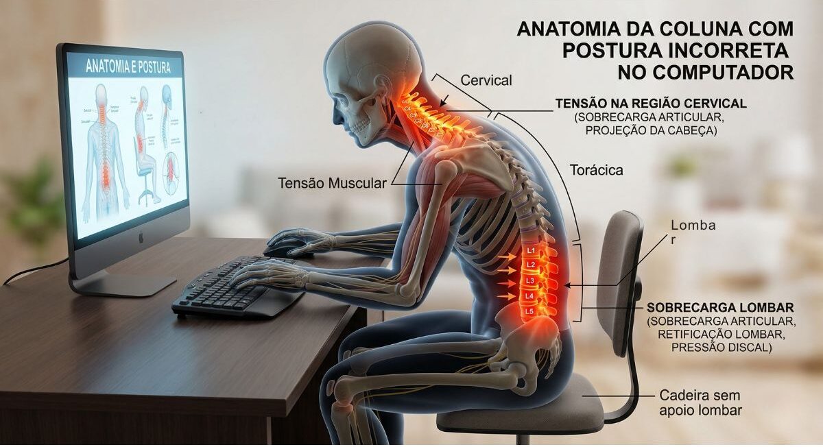 "Cheguei ao Fim do Expediente Travado!": Por Que Apenas Trocar a Cadeira Não Resolve